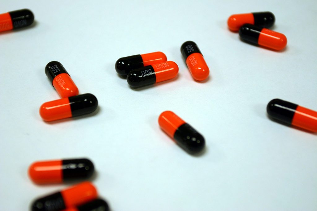 Photo of antibiotic pills
